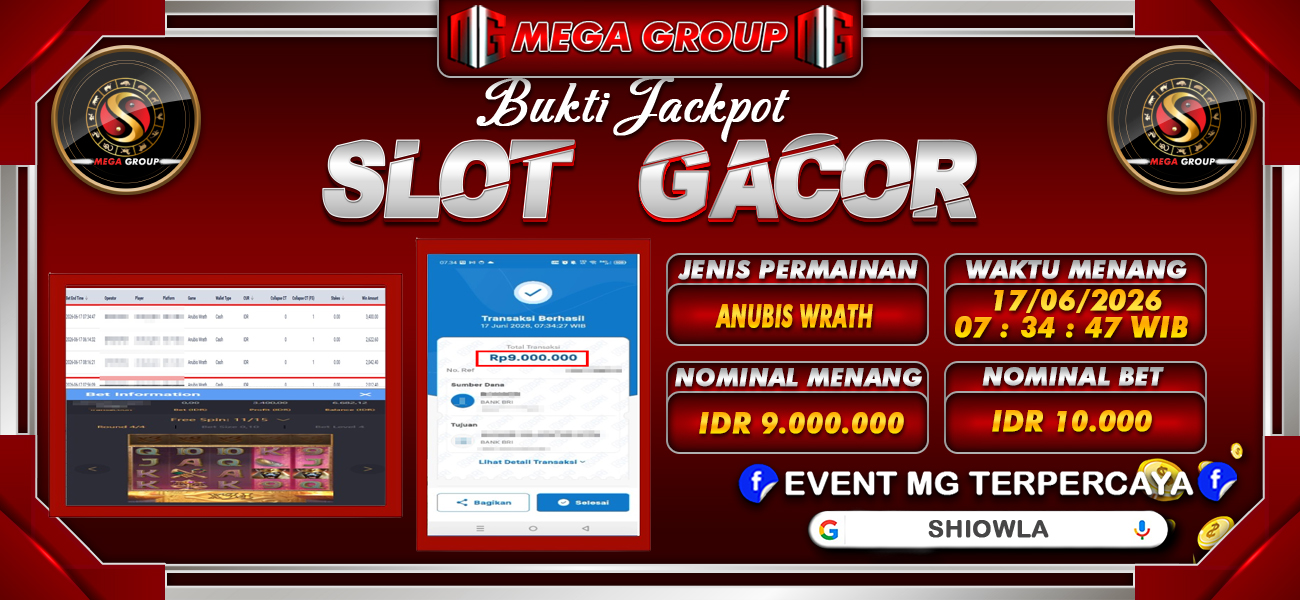 Bukti JP situs Shiowla hari Kamis, 18 Juni 2026